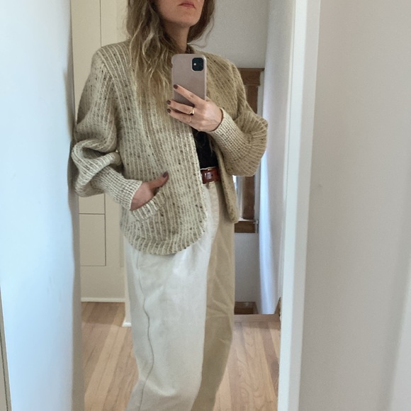 Vintage Oatmeal Mohair Sweater - Picture 1 of 6